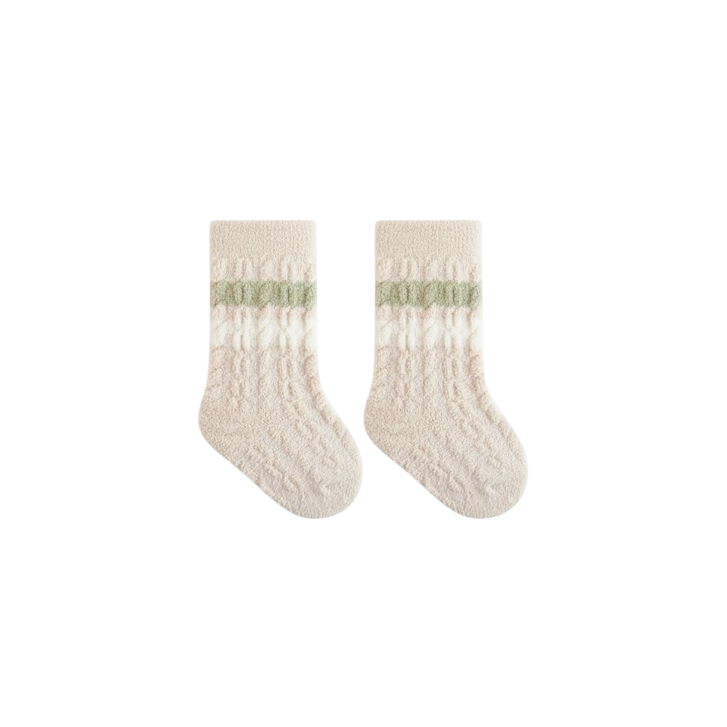 Striped Cable Knit Baby Socks – Various Colours