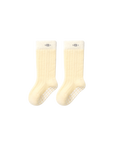 Two-Tone Anti-Slip Baby Socks - Ribbed Cotton Grip - Single Pair