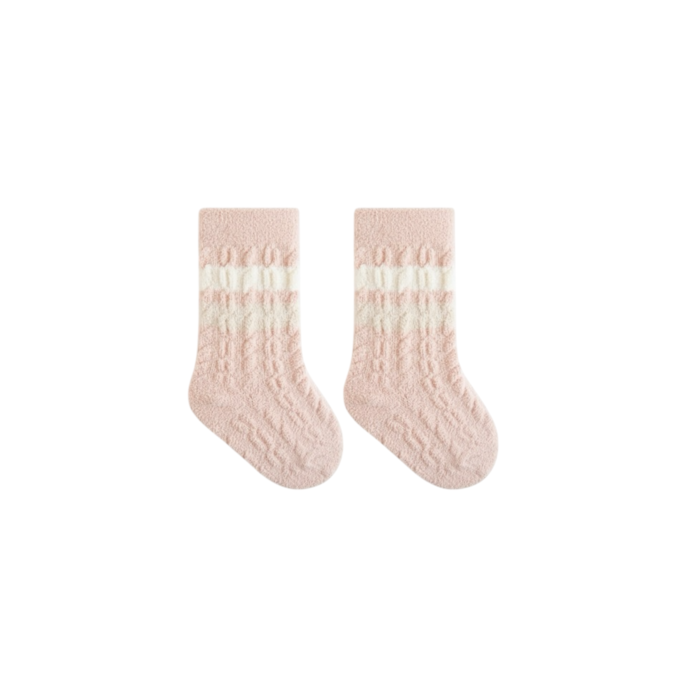 Striped Cable Knit Baby Socks – Various Colours
