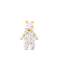 New Born Baby Hooded Jumpsuit with Bear Ear