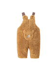 Sherpa Fleece Overalls -Khaki