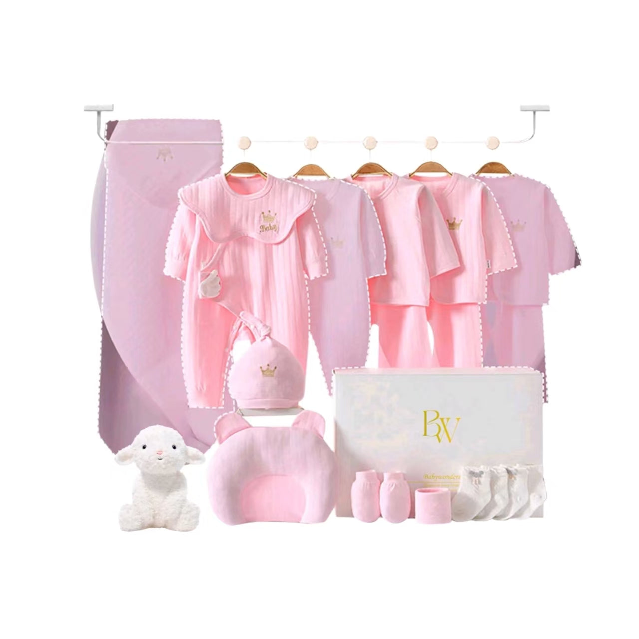 Baby Wardrobe newborn gift set and baby shower clothes box