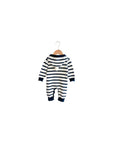 Striped Baby Jumpsuit with Hood