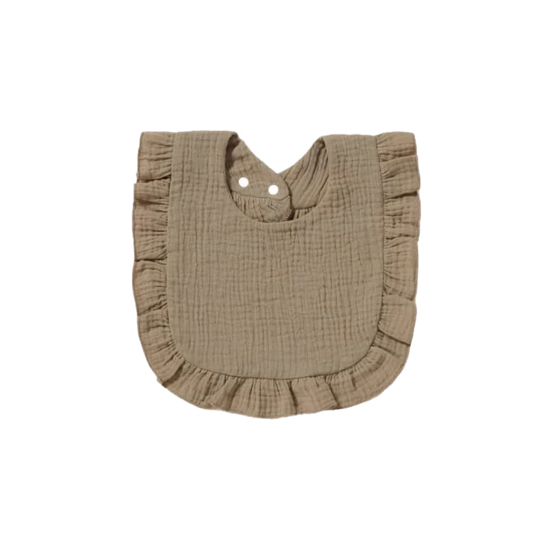 Baby Ruffle Trim Bib I | Baby Wonders