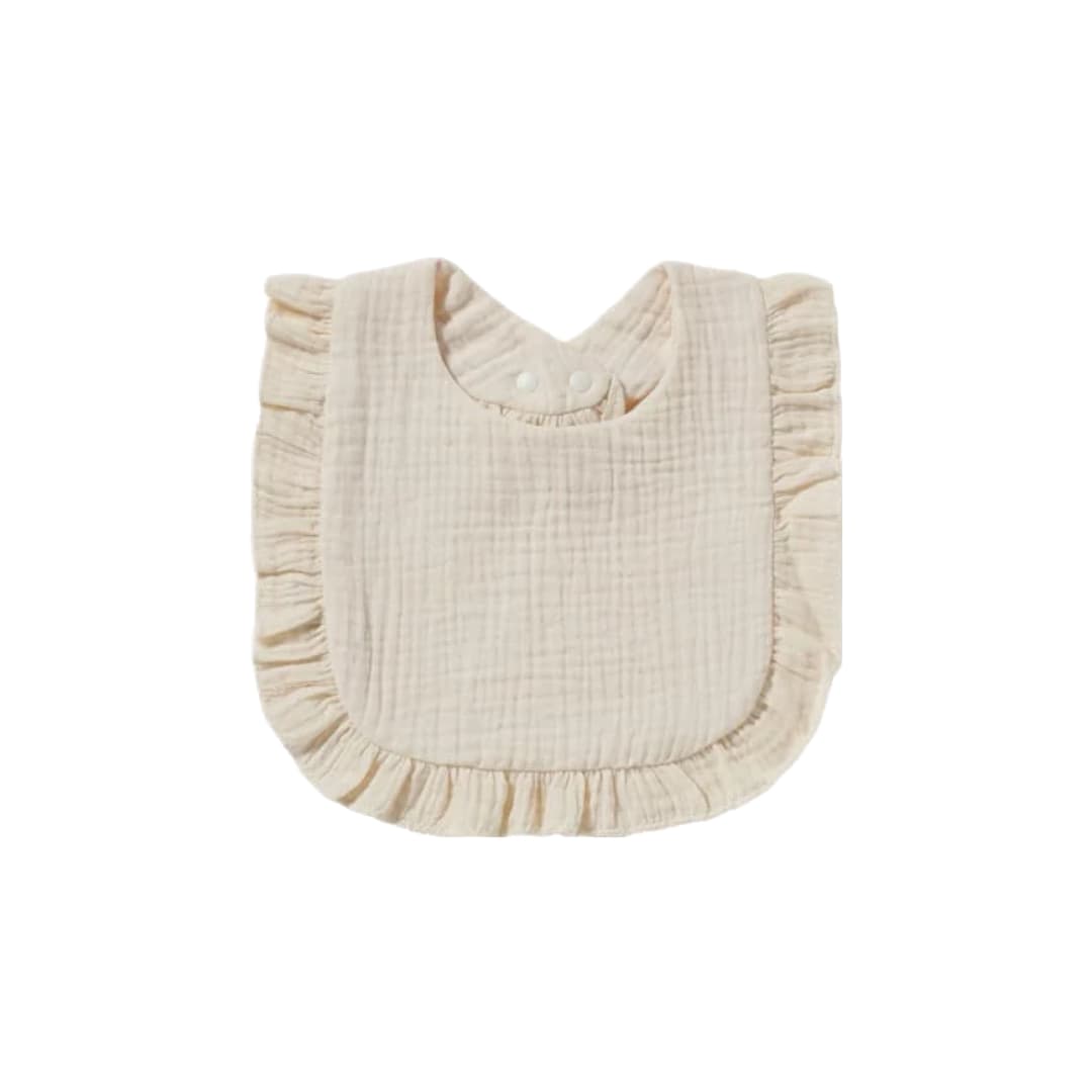 Baby Ruffle Trim Bib I | Baby Wonders