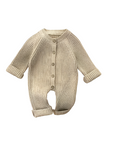 Knitted Baby Romper -Khaki