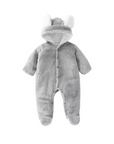 Newborn Hooded Jumpsuit -Grey