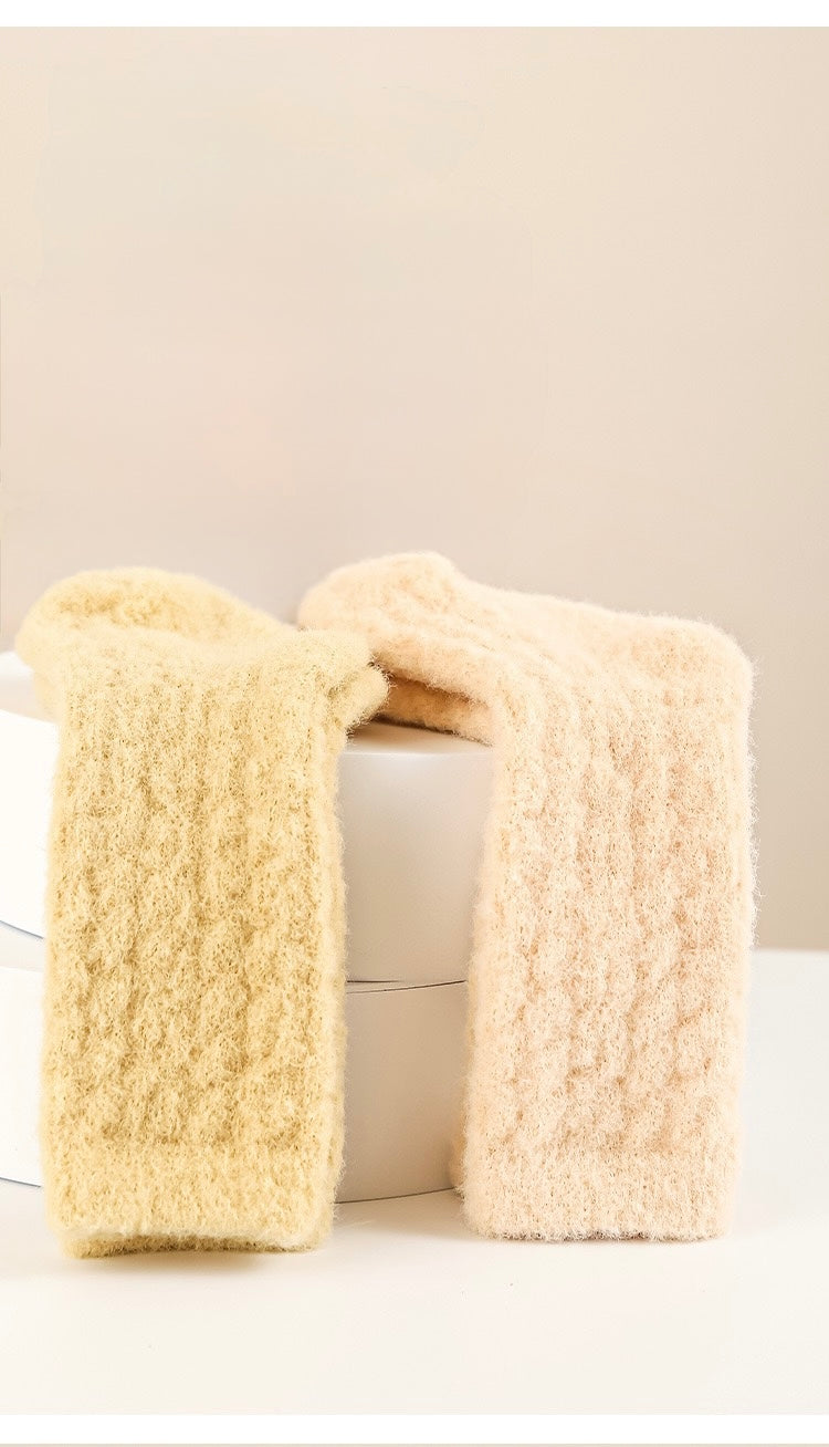 Cable Knit Winter Long Baby Socks – Warm Cotton Knee-High Socks