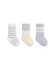 3-pack thick winter baby socks in blue and yellow – soft and breathable for cold days
