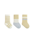 3-pack thick winter baby socks in pink and beige mix – cosy cotton baby socks