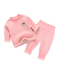 Duo Set - Cozy Sweater and Pant- Pink Set