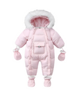 Luxe-Fur Hooded Snowsuit