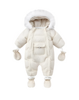 Luxe-Fur Hooded Snowsuit