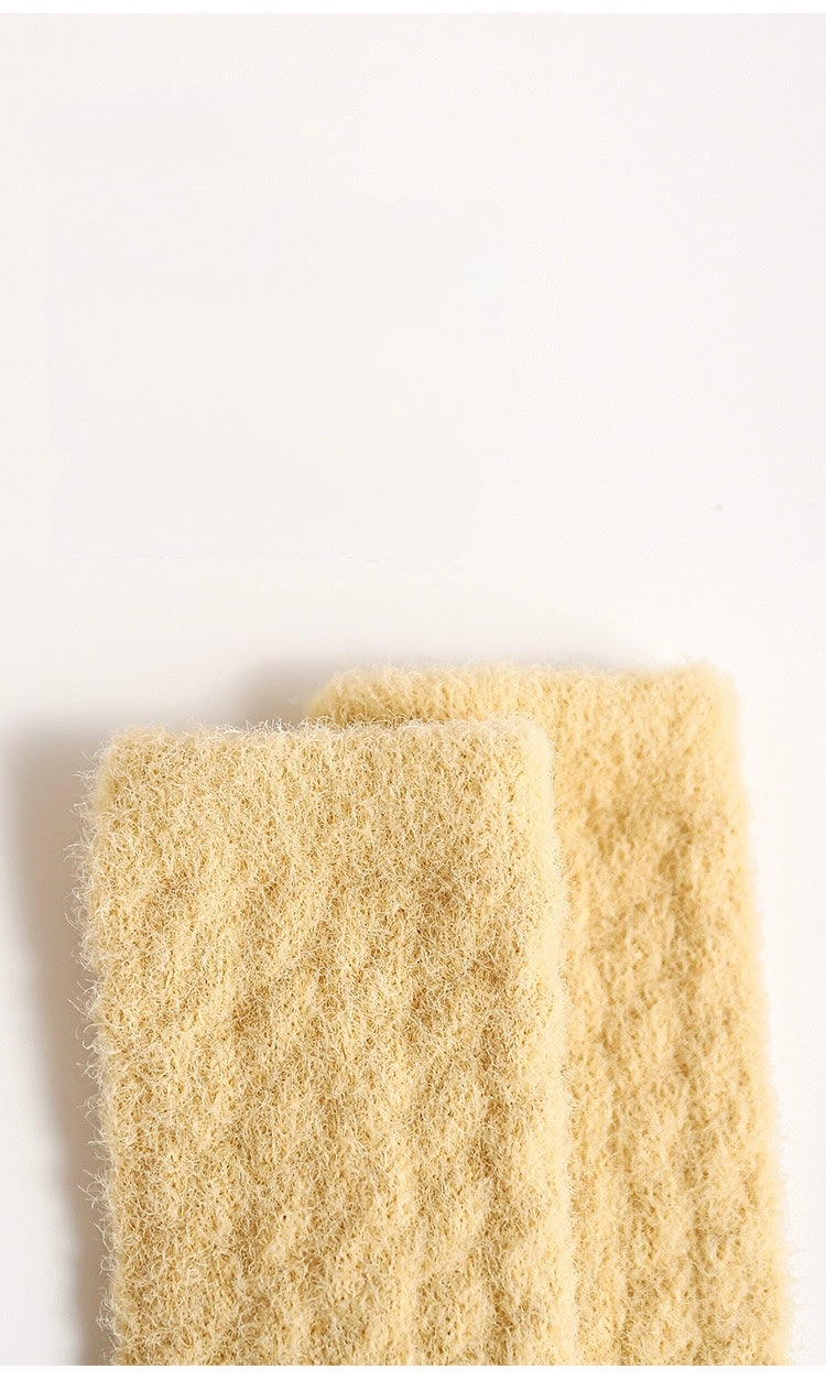Cable Knit Winter Long Baby Socks – Warm Cotton Knee-High Socks