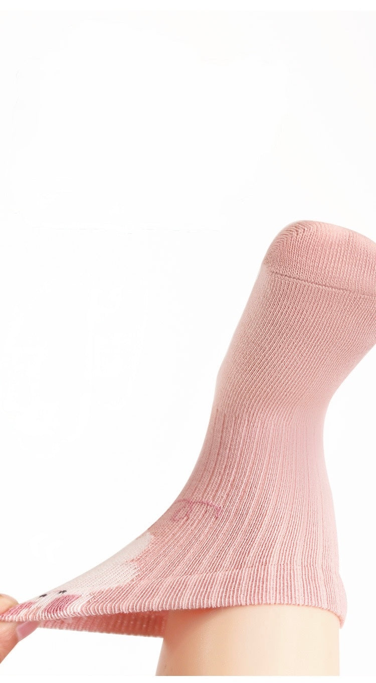 5-Pack Patterned Cotton Baby Socks – Pastel Mix – Baby &amp; Toddler