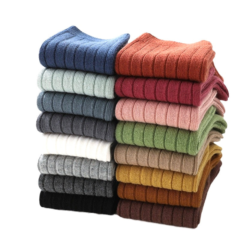 Ribbed Long Cotton Baby Socks – Multi-Colour – Baby &amp; Toddler