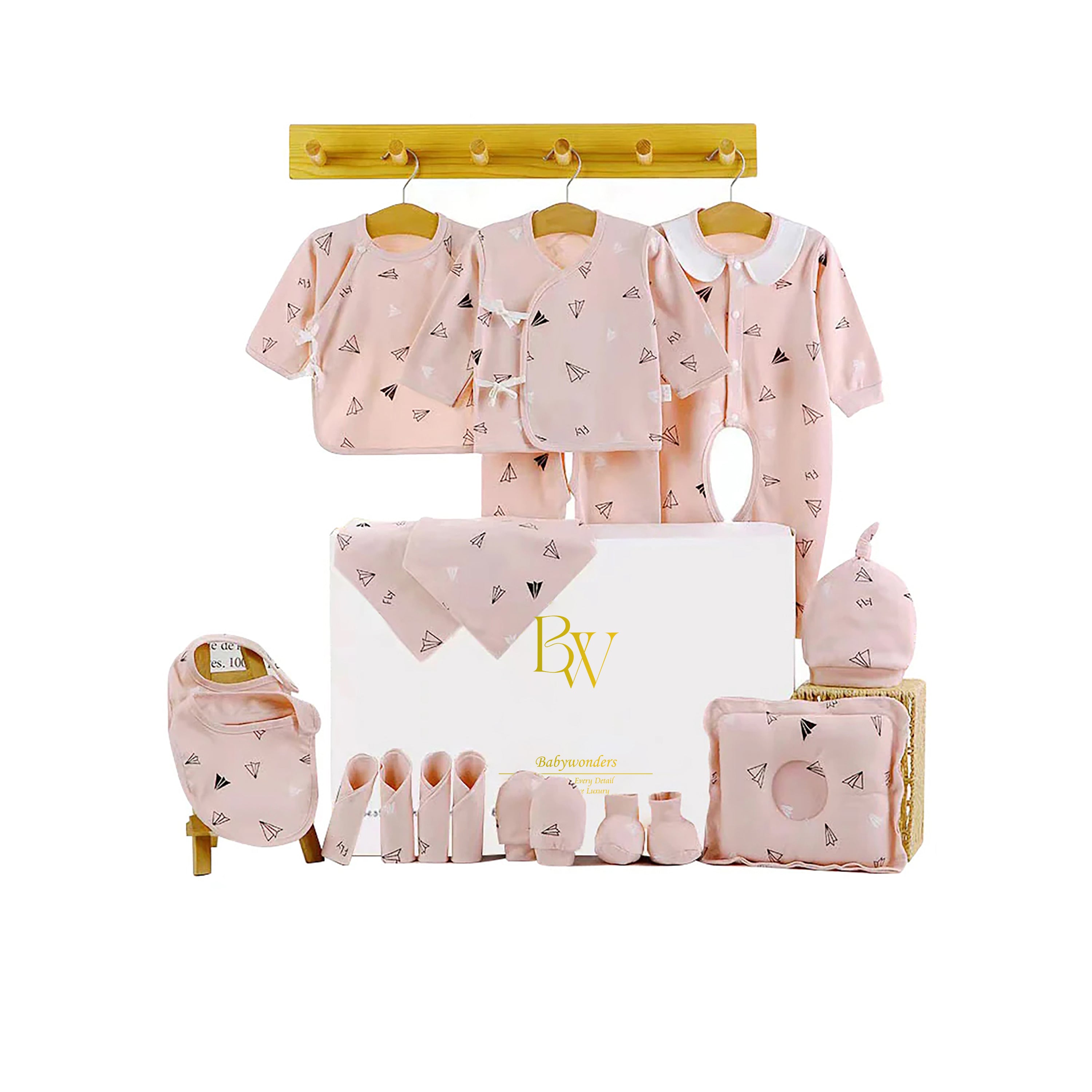 Soft cotton baby gift set with clothes for boys