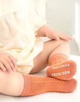 3-Pack Cable Knit Anti-Slip Baby Socks – Soft Cotton Grip Socks