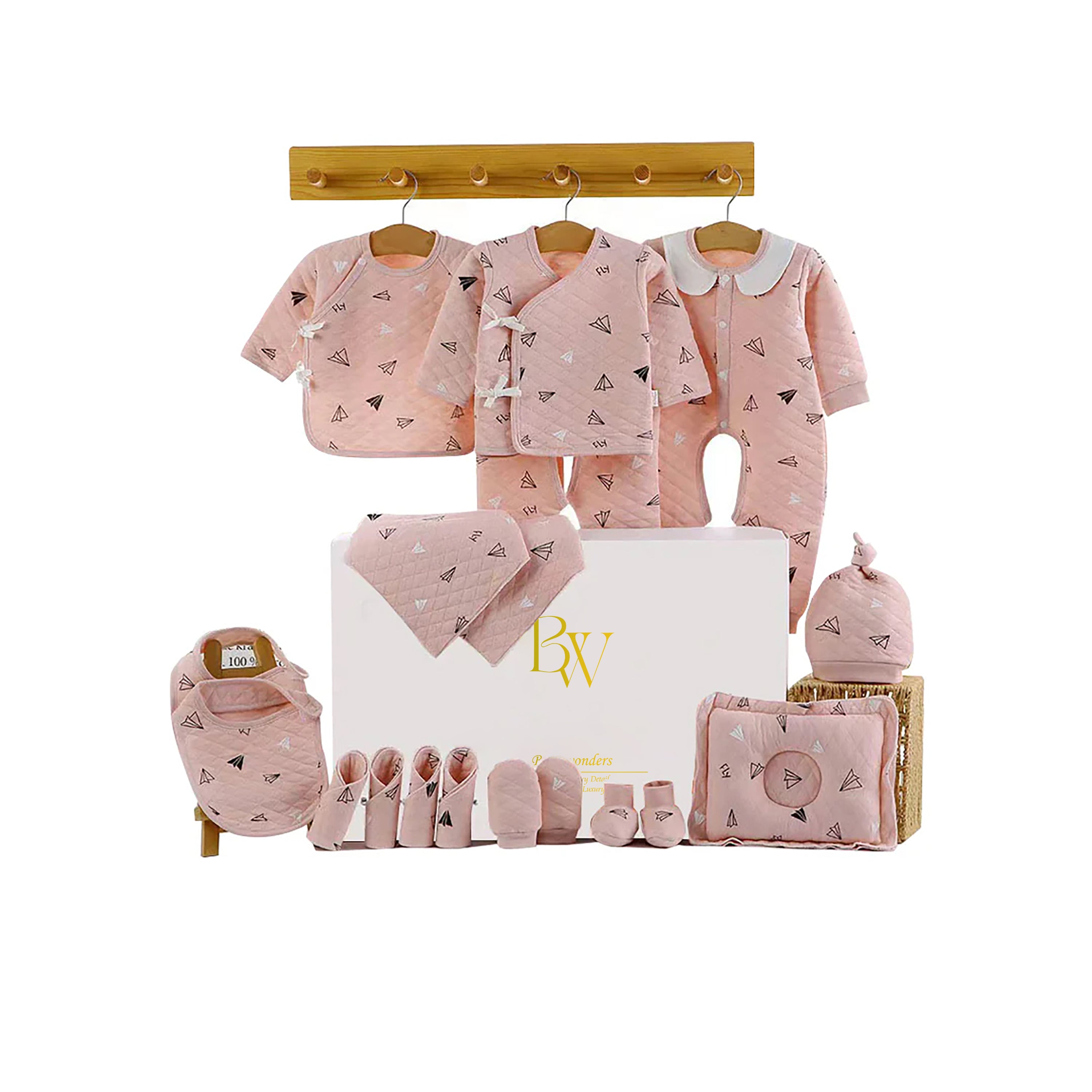 Soft cotton baby gift set with clothes for boys