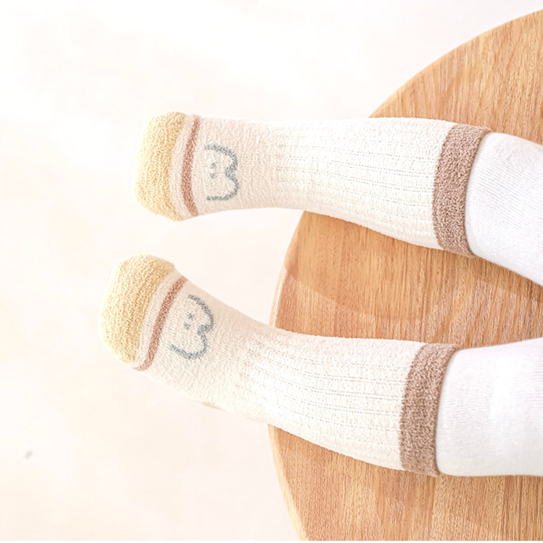 4-Pack Bear Smiles Baby Socks – Cosy Cotton Set