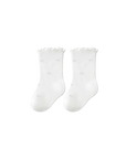 5-Pack Pastel Lace-Trim Baby Socks – Soft Cotton Baby Socks with Frilled Edge