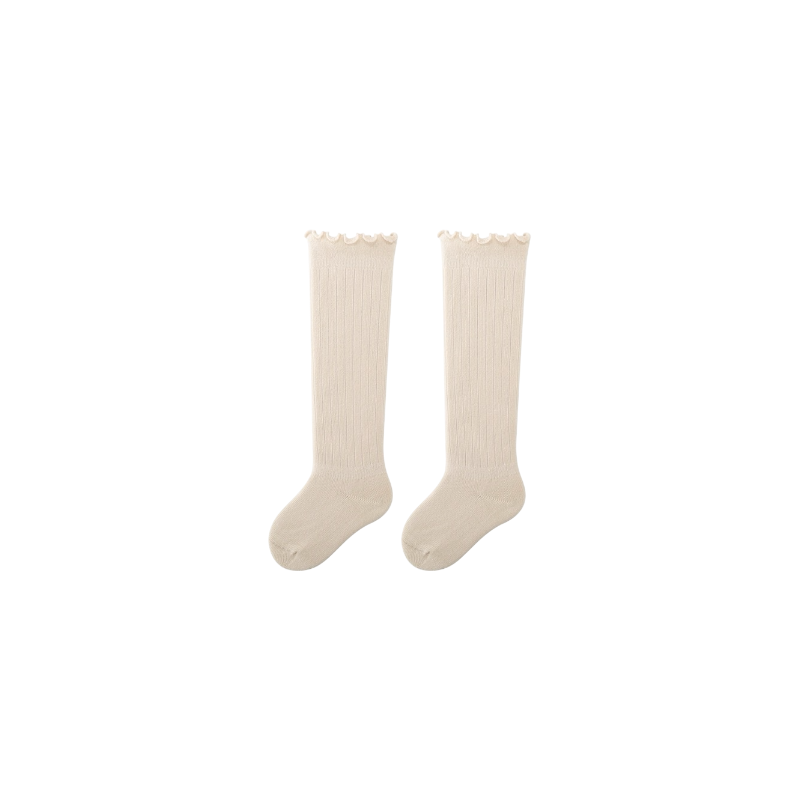 Classic Ribbed Long Baby Socks – Soft Cotton Knee-Length Socks