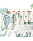 Winter baby gift set 24 pieces, cactus theme newborn essentials box, warm cotton baby clothes set, baby shower gift