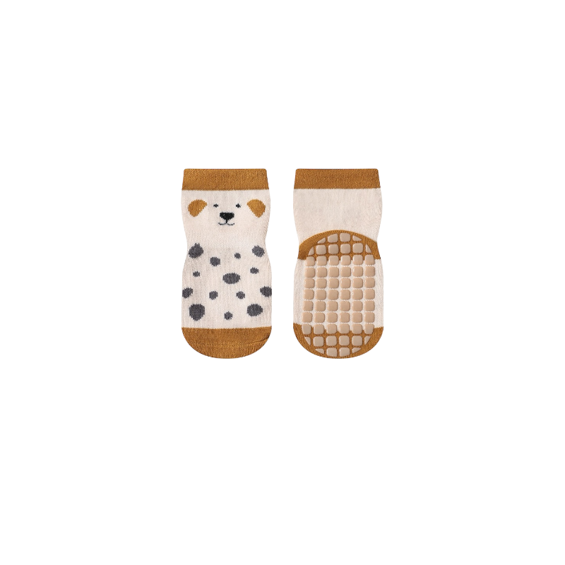 5-Pack Animal Friends Anti-Slip Baby Socks – Cute Cartoon Grip Socks
