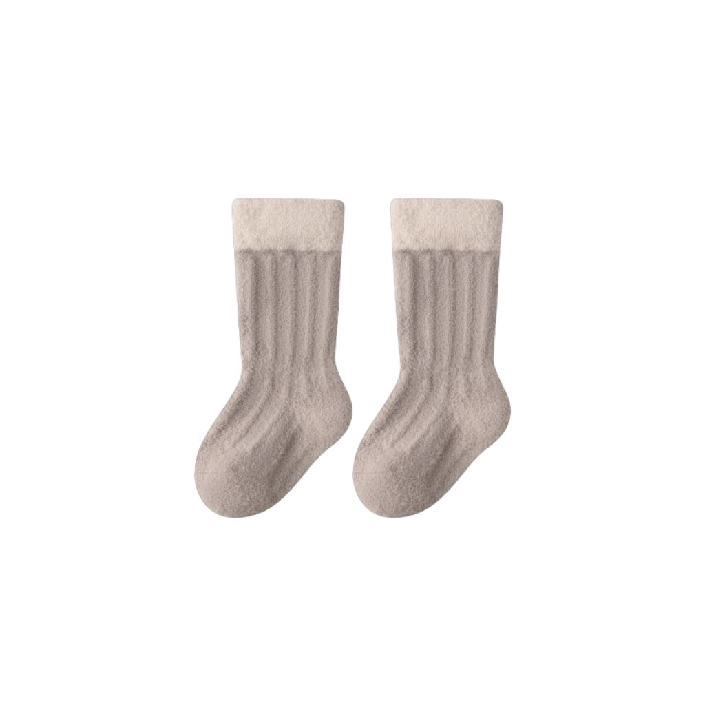 Soft Ribbed Baby Socks Thick Cotton Warm Set