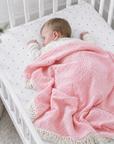 Tassel Pink Blanket