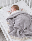 Tassel Grey Blanket