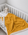 Tassel Earthy Orange Blanket