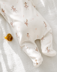 Ballerina Print Organic Baby Onesie