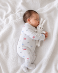 Grey Car Print Baby Romper