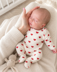 Cotton Baby Heart Romper