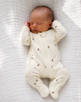Cream Balloon Print Baby Romper