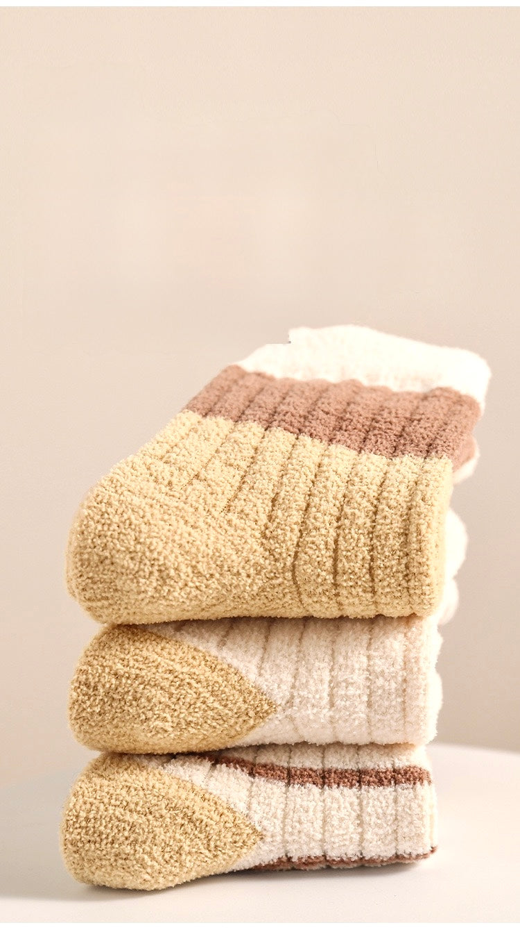 3-Pack Thick Winter Socks – Brown Mix – Baby &amp; Toddler