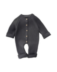 Knitted Baby Romper-Grey