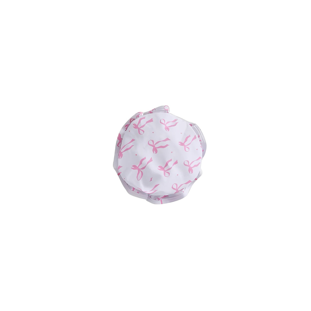 Baby bow print swim hat in pink with UV protection, toddler girls sun hat, lightweight breathable baby beach hat