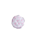 Baby bow print swim hat in pink with UV protection, toddler girls sun hat, lightweight breathable baby beach hat