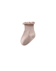 6-Pack Classic Ribbed Baby Socks – Cotton Scallop Edge Socks for Everyday Comfort