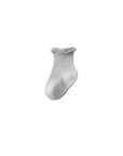 6-Pack Classic Ribbed Baby Socks – Cotton Scallop Edge Socks for Everyday Comfort