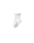 6-Pack Classic Ribbed Baby Socks – Cotton Scallop Edge Socks for Everyday Comfort
