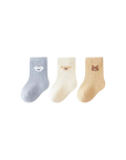 Bear face baby socks set – soft cotton embroidered baby socks UK