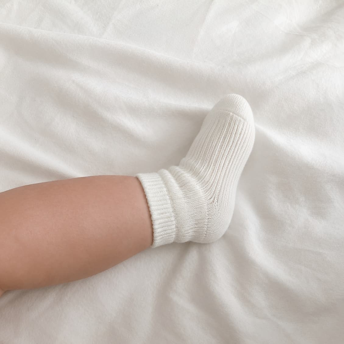 white classic cotton baby socks for newborn and toddler everyday essentials