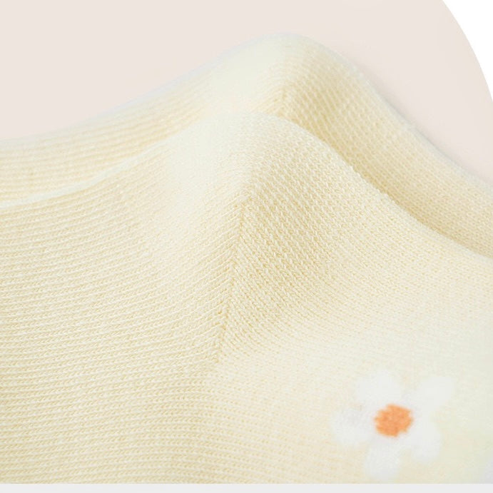 Close-up of soft cotton baby socks texture – breathable and gentle baby socks UK