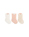 Heart trim baby socks – soft cotton pastel baby socks set UK