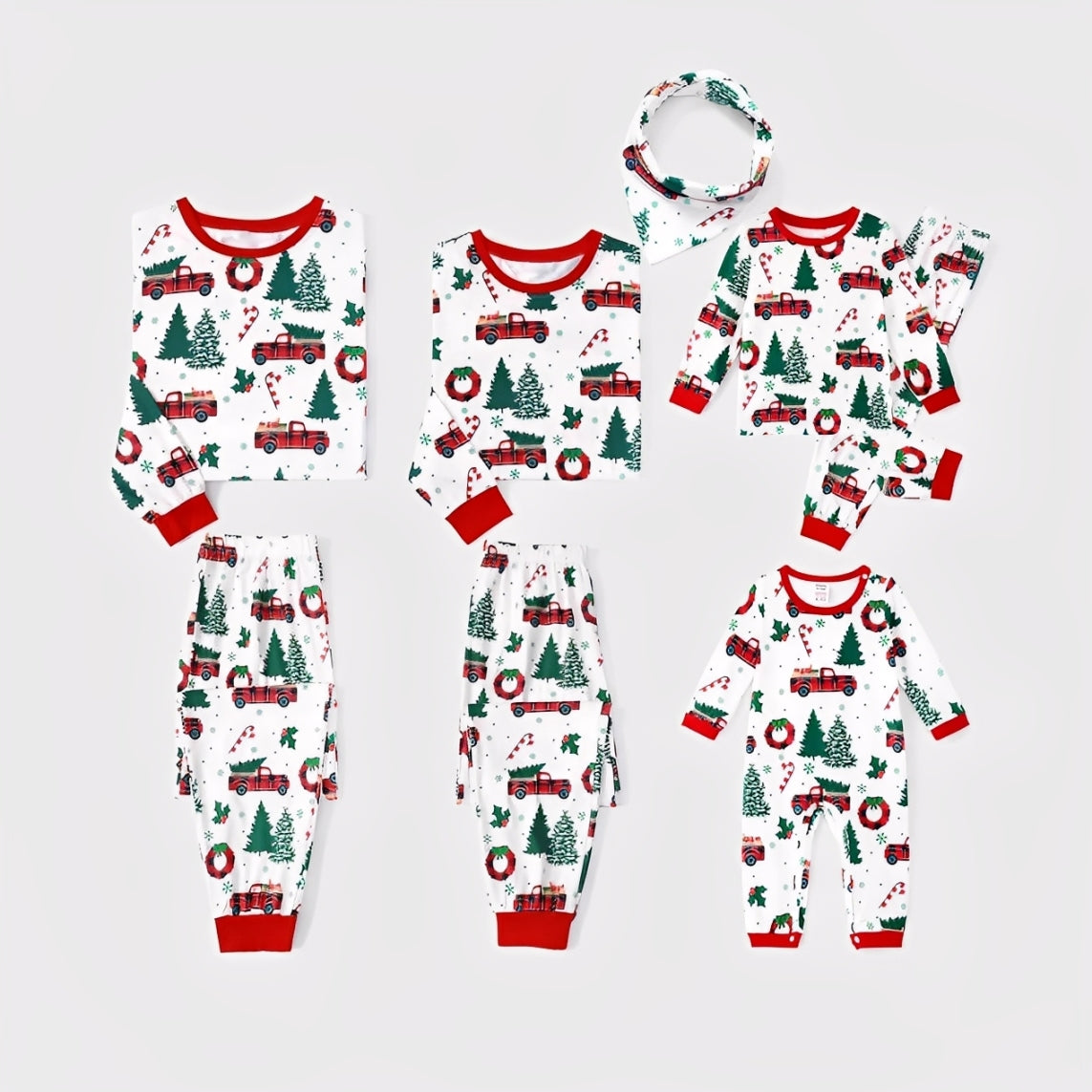 Kids and baby Christmas pajamas matching family holiday outfits