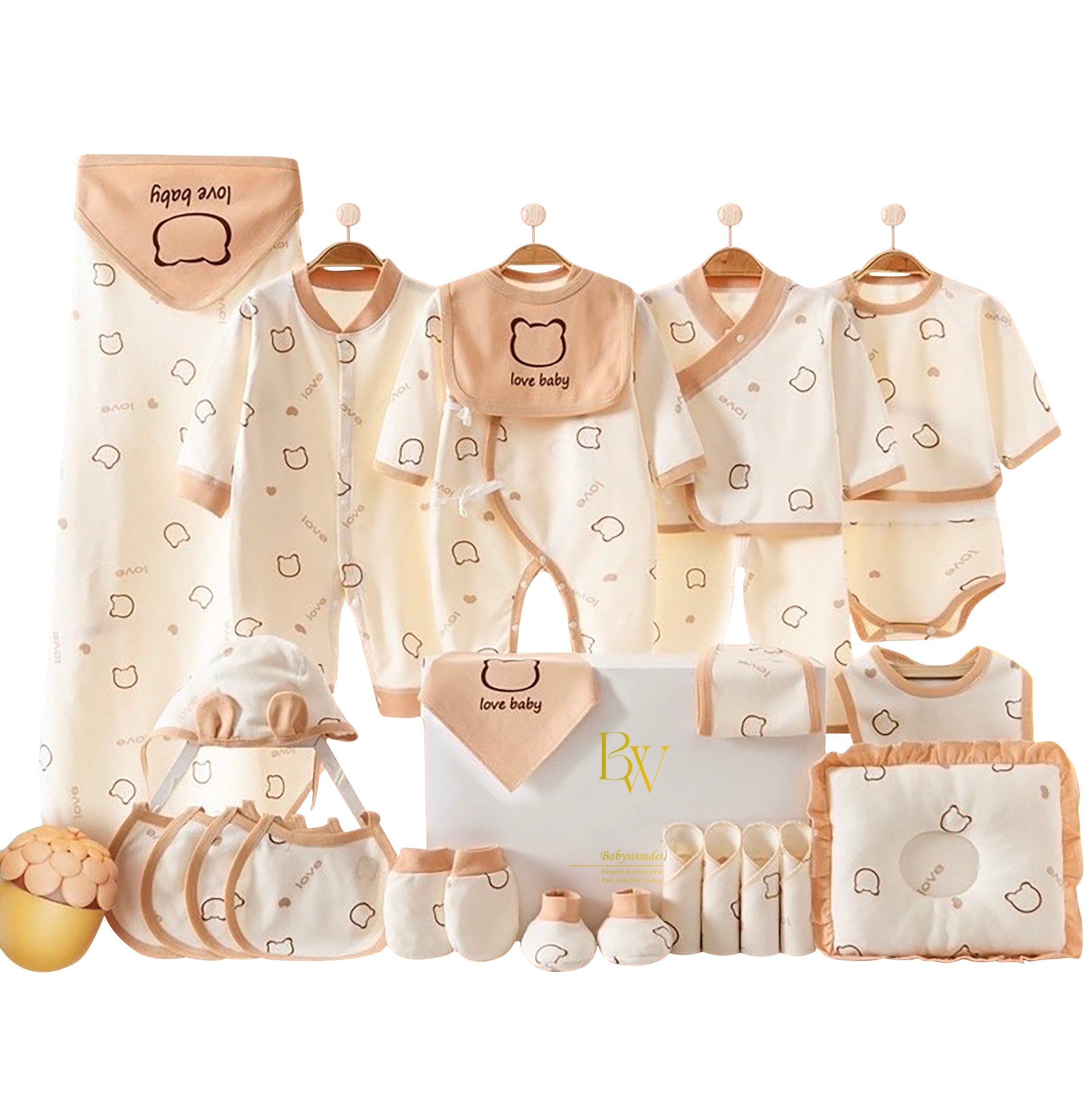 Love Baby Gift Set – Newborn Essentials with Heart – Babywonders