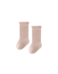 Pink ribbed baby socks – soft cotton socks for newborns and toddlers UK